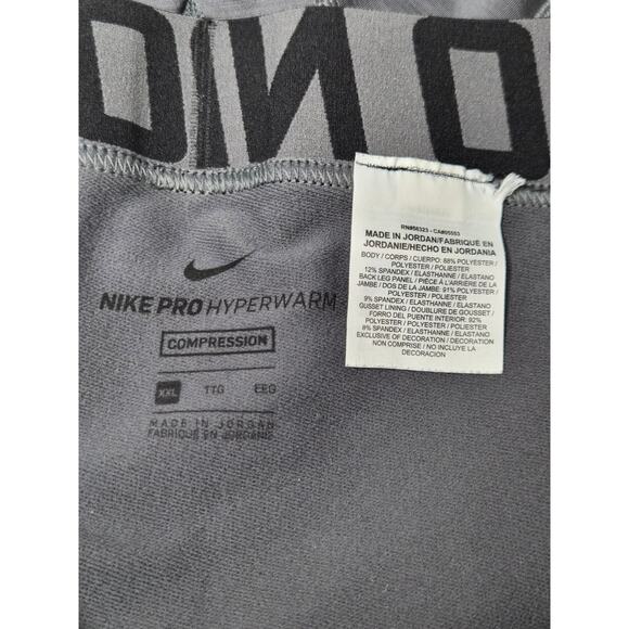 Nike Men's Pro Hyperwarm Training Tights Cool Grey | XXL - Picture 4 of 7